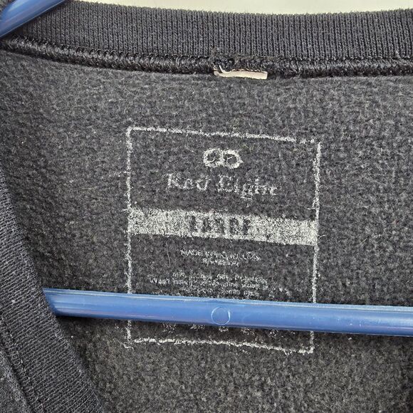 Men's Anti-Social Social Club Sweatshirt Leave Me Alone Skull Smiley Sz Large - Picture 3 of 3